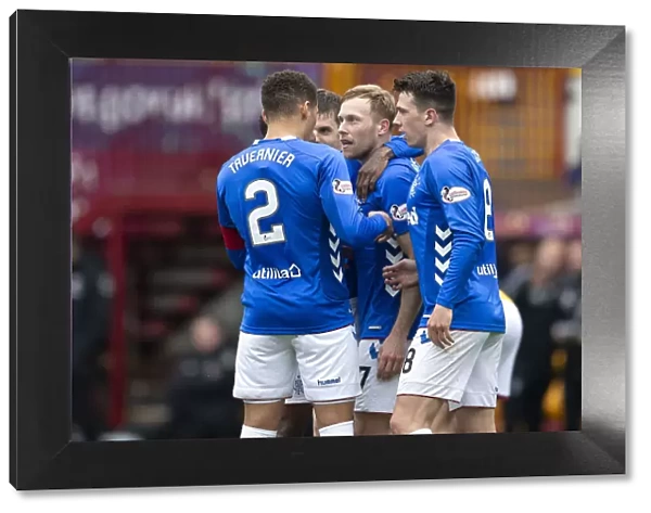 Scott Arfield's Double Strike: Rangers Euphoric Moment vs. Motherwell (Scottish Premiership)