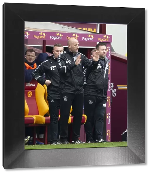 Gary McAllister at Fir Park: Rangers Assistant Manager During Motherwell Clash in Scottish Premiership