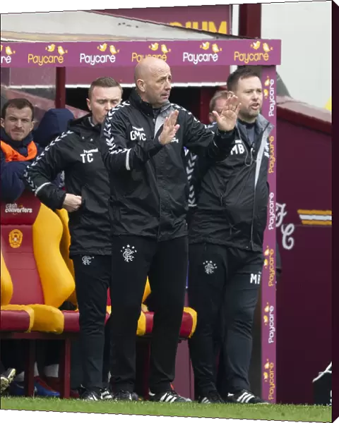 Gary McAllister at Fir Park: Rangers Assistant Manager During Motherwell Clash in Scottish Premiership