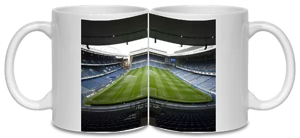 Scottish Premiership: Rangers vs Aberdeen at Ibrox Stadium - Pitch Gets a Pre-Match Sprinkling (2003 Scottish Cup Champions)