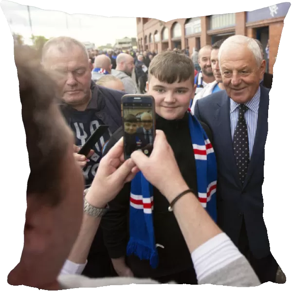 Former Manager Walter Smith Celebrates Scottish Cup Triumph with Fans at Rangers vs Aberdeen (2003)