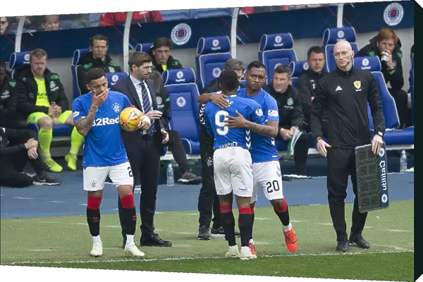 Rangers Morelos Replaces Defoe: Scottish Premiership Clash at Ibrox Stadium (Scottish Cup Champions 03)