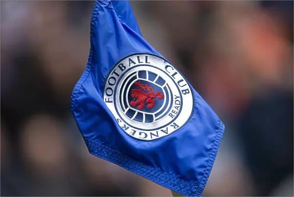 Rangers Triumph: Scottish Premiership Showdown - Victory Corner Flag at Ibrox Stadium