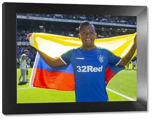 Rangers Alfredo Morelos: Triumphant Moment at Ibrox Stadium - Scottish Premiership Clash vs Celtic
