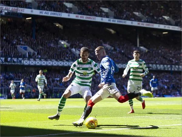 Rangers vs Celtic: Ryan Kent Crosses at Ibrox Stadium - Scottish Premiership Clash