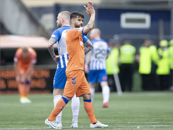 Rangers Daniel Candeias Bids Farewell to Kilmarnock Fans After Substitution in Scottish Premiership Match