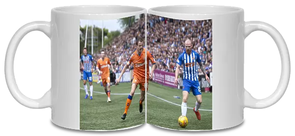 Rangers Andy Halliday Chases Ball in Intense Kilmarnock Clash - Scottish Premiership, Rugby Park