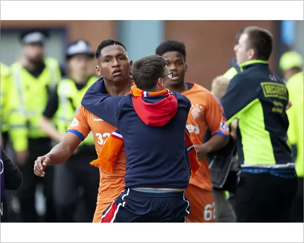 Rangers Alfredo Morelos: A Moment of Triumph and Unforgettable Celebration with Fans at Rugby Park