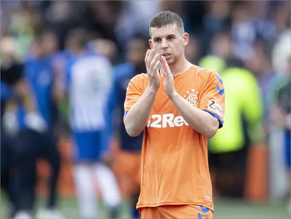 Rangers Jon Flanagan Celebrates with Ecstatic Fans at Rugby Park