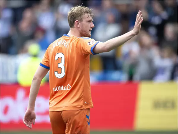 Rangers Joe Worrall Waves to Adoring Fans at Rugby Park after Kilmarnock Victory
