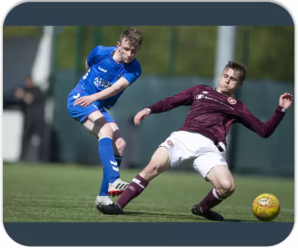 Rangers James Maxwell Scores the Winning Goal Against Hearts in the Club Academy Scotland U18 League at Oriam, Edinburgh