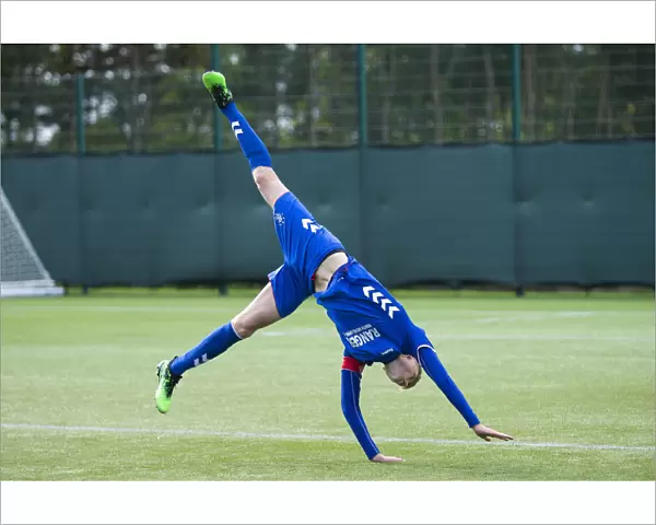 Rangers U18s: McClelland's Euphoric Summersault - Clinchning the Championship Title Against Hearts at Oriam