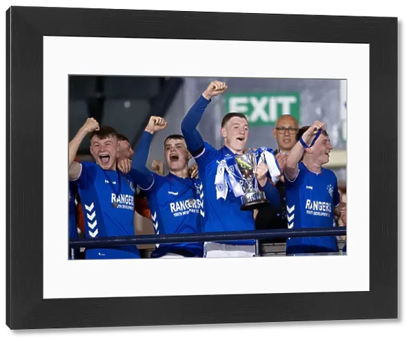 Rangers Daniel Finlayson Celebrates Scottish FA Youth Cup Victory: Celtic vs Rangers (2003)