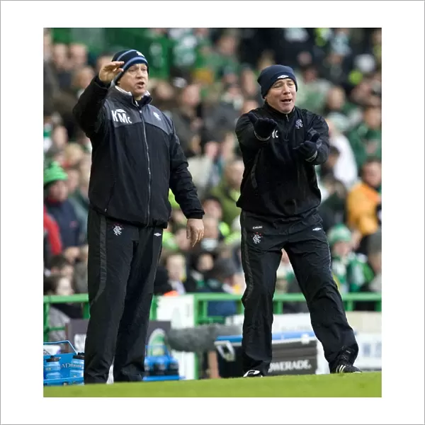 Intense Strategizing: McDowall and McCoist Plot Rangers Comeback at Celtic Park (1-1 Clydesdale Bank Premier League)