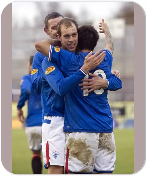 Nacho Novo and Steven Whittaker: Unforgettable Moment of Triumph - Rangers Winning Goal Against Hamilton in the Clydesdale Bank Premier League
