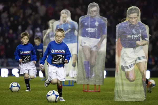 Rangers Football Club: Young Soccer Stars Radiate Pride at Ibrox Amidst 3-0 Lead over St. Johnstone