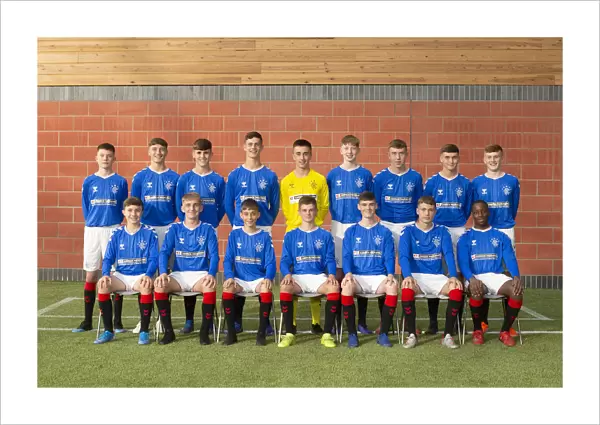 Rangers U16 Team at Hummel Training Centre