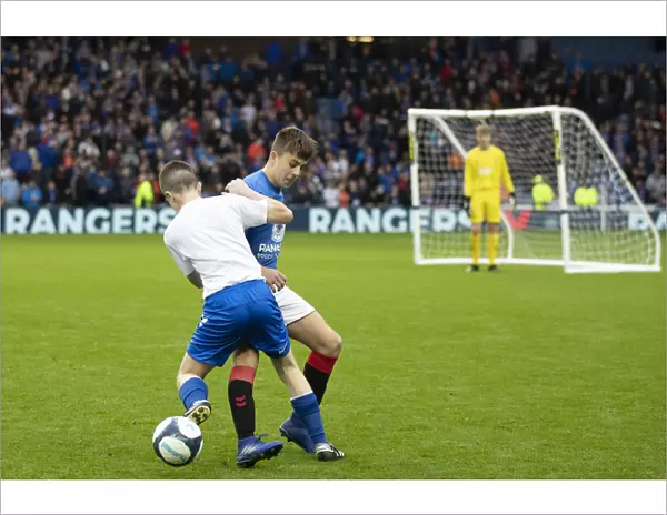 Rangers Youths Entertain Fans with Skills Display at Ibrox Stadium during 5-0 Premiership Win over Hamilton