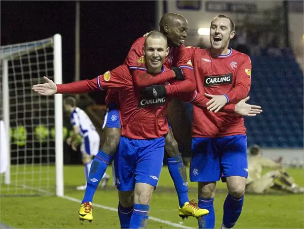 Rangers Kenny Miller Celebrates Goal No. 2: Kilmarnock vs Rangers in Clydesdale Bank Scottish Premier League at Rugby Park