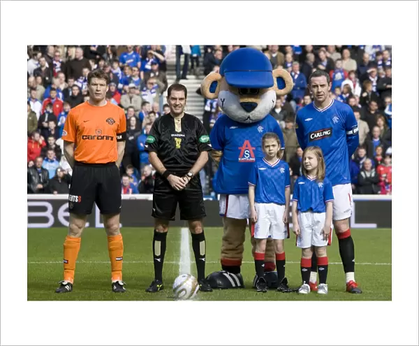 Thrilling 3-3 Draw: Rangers vs Dundee United in the Active Nation Cup Quarter-Finals at Ibrox - The Excited Rangers Mascot