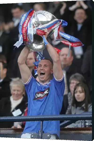 Rangers Football Club: Kenny Miller Celebrates Co-operative Insurance Cup Victory