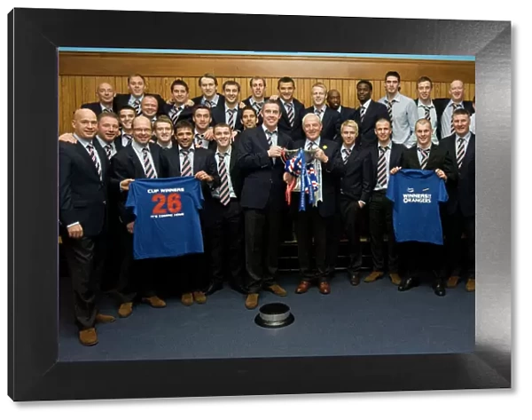 Rangers Football Club: Celebrating Co-operative Insurance Cup Victory - Dressing Room Triumph