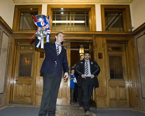 David Weir's Triumphant Co-operative Insurance Cup Victory Celebration at Ibrox
