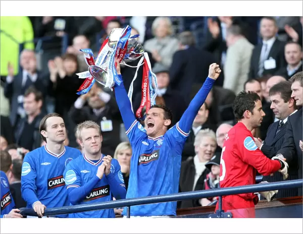 Rangers Football Club: Lee McCulloch Celebrates Co-operative Insurance Cup Victory