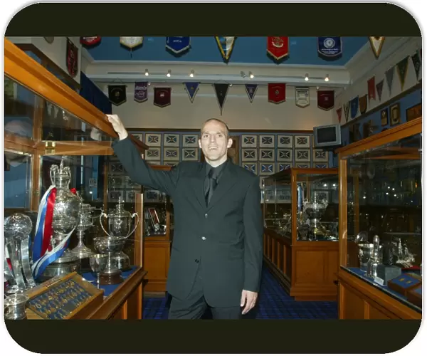 Alex Rae in the Rangers Trophy Room: A Celebration of Glory