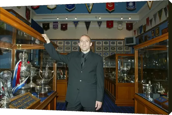 Alex Rae in the Rangers Trophy Room: A Celebration of Glory