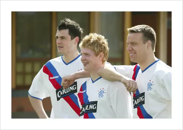 Rangers FC: Chris Burke, Gavin Rae, and Steven Thompson in New Away Kit