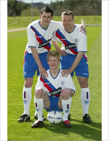 Rangers Football Club: A New Look with Chris Burke, Gavin Rae, and Steven Thompson in the Away Kit