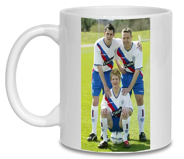 Rangers FC: New Away Kit Unveiling - Chris Burke, Gavin Rae, and Steven Thompson