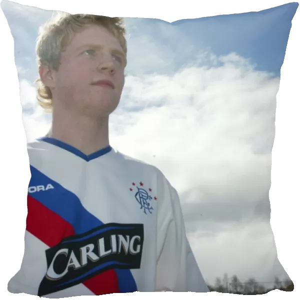 Chris Burke in the new Rangers Away kit