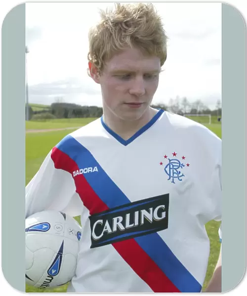 Chris Burke in the New Rangers Away Kit