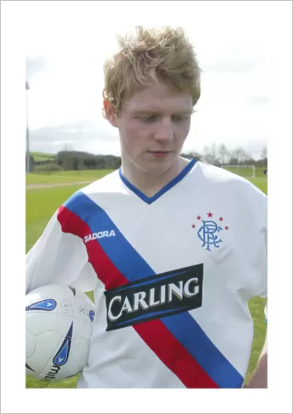 Chris Burke in the New Rangers Away Kit