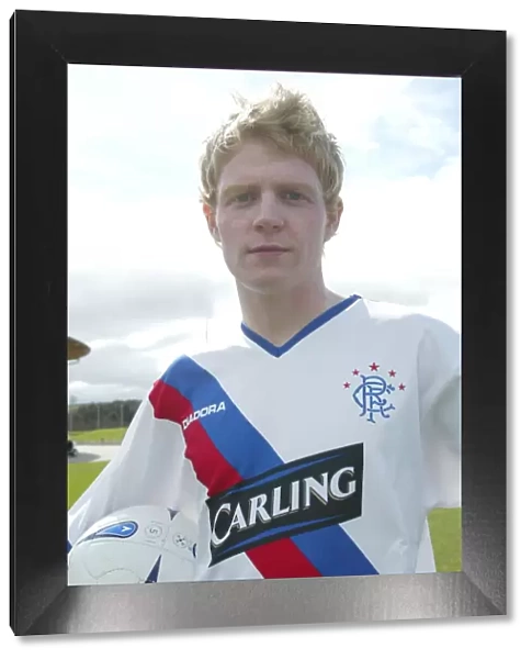 Chris Burke in New Rangers Away Kit: Gearing Up for the Game