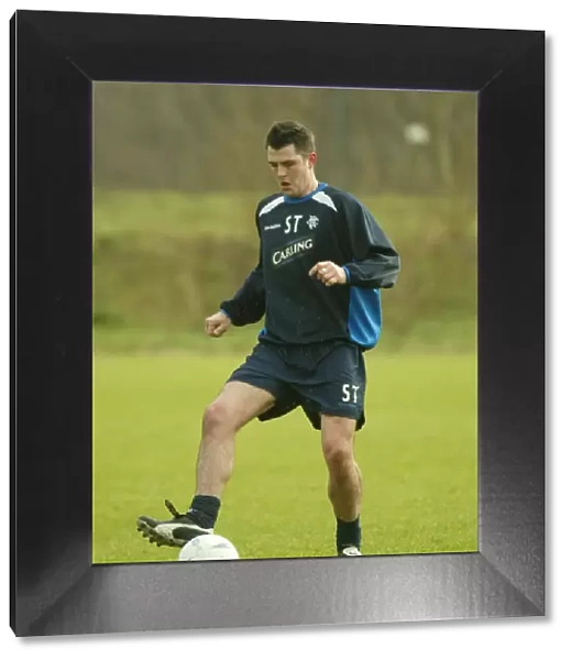 Steven Thompson Training at Murray Park, February 2004 (Rangers FC)
