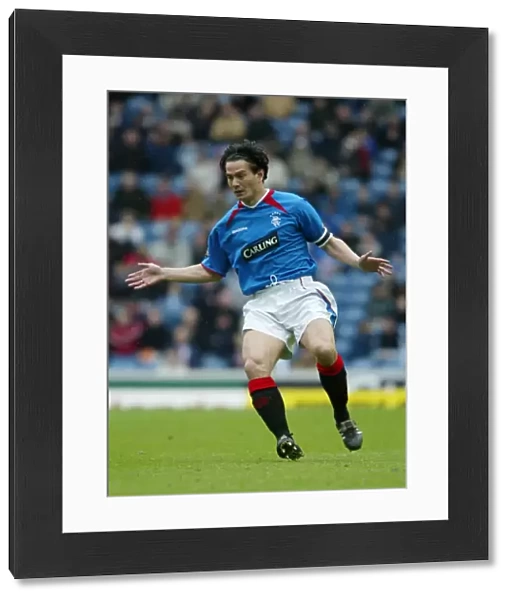 Michael Mols Scores the Winning Goal for Rangers against Partick Thistle on April 17, 2004