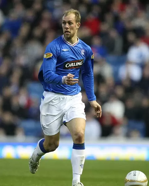 Steven Whittaker's Triumphant Goal Celebration: Rangers 3-1 Aberdeen in the Clydesdale Bank Premier League at Ibrox Stadium