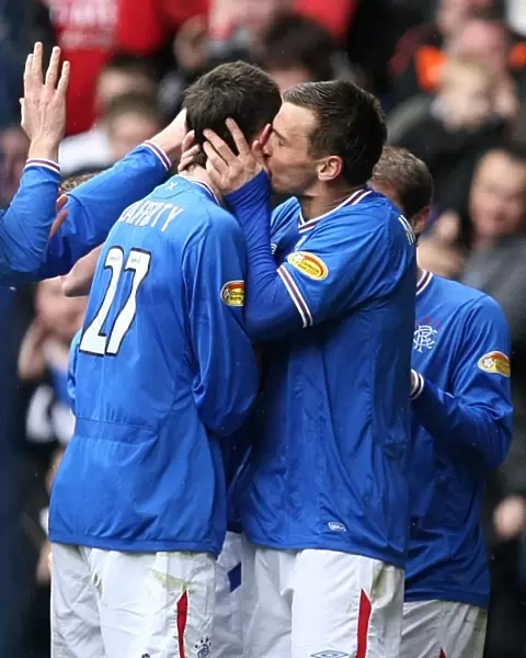 Rangers: Lafferty and McCulloch Celebrate First Goal Against Hearts (2-0)