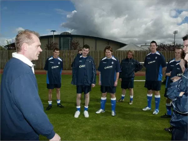 Rangers Football Club: Training with Jan Wouters - Carling Be Rangers Day (04 / 05 / 04)