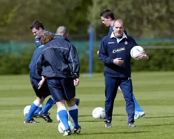 Jan Wouters Leading Rangers Football Club Training Session - April 2004 (Carling Be Rangers)