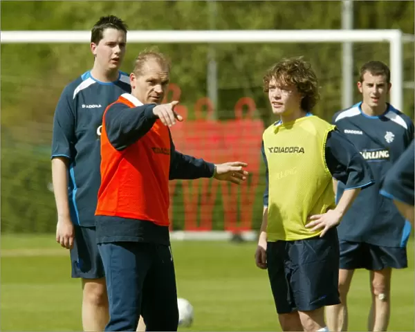 Carling's Be Rangers for a Day': Jan Wouters Leads Rangers Football Club Training Session, April 2004