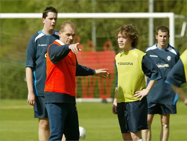 Carling's Be Rangers for a Day': Jan Wouters Leads Rangers Football Club Training Session, April 2004