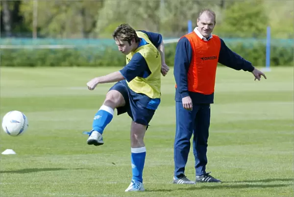 Rangers Football Club: Training Session with Jan Wouters - April 2004
