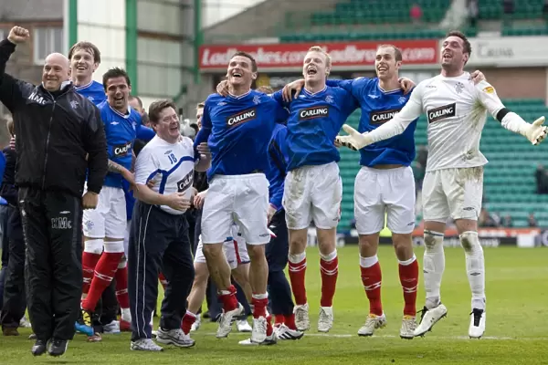 Rangers FC: Triumphant Champions - Celebrating SPL Victory at Easter Road (2009-2010)