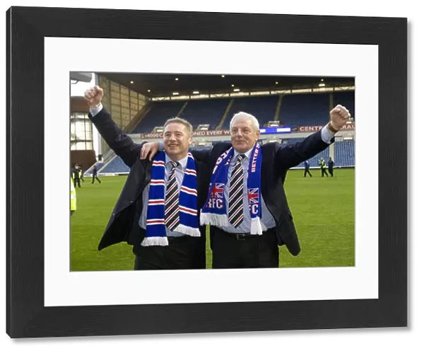 Rangers Football Club: Ally McCoist and Walter Smith Celebrate SPL Title Win at Ibrox (2009-2010)