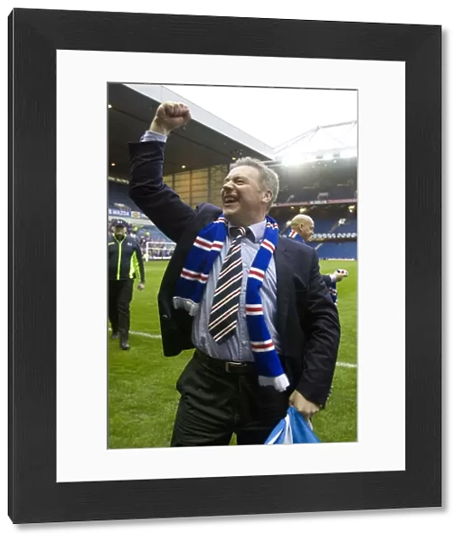 Ally McCoist's Title-Winning Celebration: Rangers FC's Glory at Ibrox (SPL Champions 2009-2010)