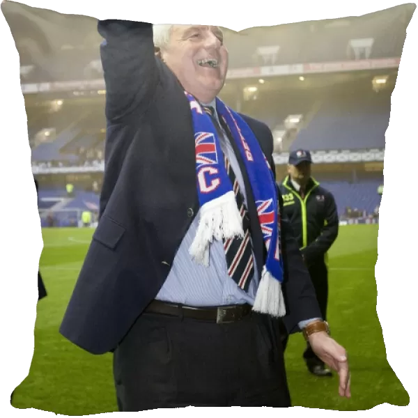 Rangers FC: Champion Manager Smith's Triumphant Title Win Celebration at Ibrox (SPL 2009-2010)